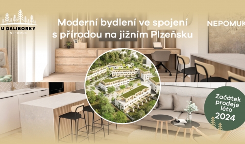 U Daliborky Nepomuk - projekt moderního bydlení ve spojení s přírodou