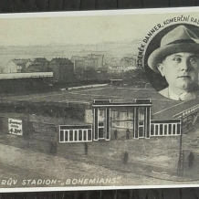 Dannerův stadion na dobové pohlednici