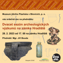 Plakát Dvacet sezón archeologických výzkumů na zámku Hradiště